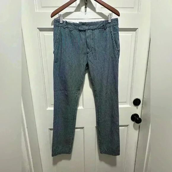 Diesel Industry 100% Cotton Navy Pin Stripe Chi Tight Slim Fit Jeans 31X30 - Picture 1 of 11